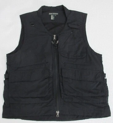 Chaleco Royal Robbins Hombres Grande Negro Viaje Safari Utilidad Fotografía Bolsillos Foto 1 de 4