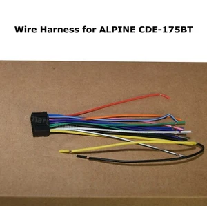 New Wire Harness for ALPINE CDE-175BT CDE175BT FREE FAST SHIPPING - Picture 1 of 1