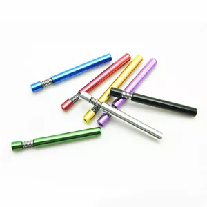 1x Self Cleaning One Hitter Metal Bat Smoking Tobacco Cigarette Dugout Pipe, - Picture 1 of 12