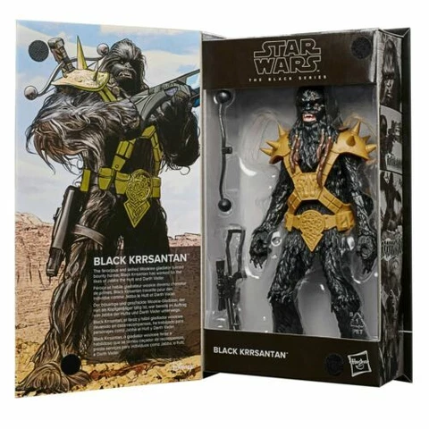 Hasbro Star Wars Black Series Comic Book Packaging 6" Black Krrsantan Wookie New Cover