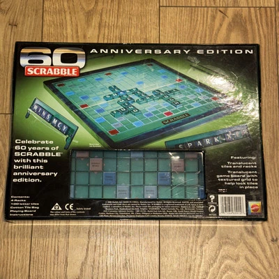 Scrabble 60th Anniversary Edition 2008 Board Game New Sealed - Image 1 of 2