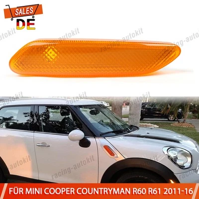 Intermitentes laterales R intermitentes amarillos luces intermitentes para Mini Cooper Paceman R61 R60 10-16 - Imagen 1 de 4