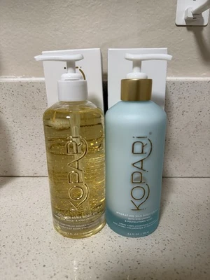 KOPARI Golden Aura Body Oil w/ 24K Gold-NEW in Box-JUMBO SIZE-6.7oz & Body Cream - Image 1 of 2