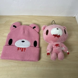 Gloomy Bear Pink Beanie ~ Gloomy Bear Plushie ~ Emo Scene CultureFLY - Picture 1 of 5