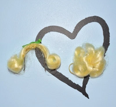 Barbie Hair Pieces / Wigs Lemon Blonde Fashion Accessory -Maybe Vintage? - READ - Image 1 of 4