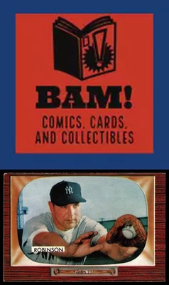 1955 Bowman Eddie Robinson #153 New York Yankees MID GRADE NO CREASES - Image 1 of 2