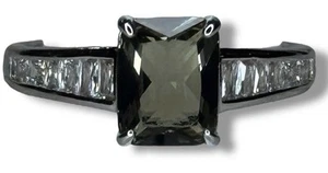 BP Ring RBP8193 "Fate Has It Covered" LC Smokey Grey Topaz Rhodium Gr. 9 - Bild 1 von 4