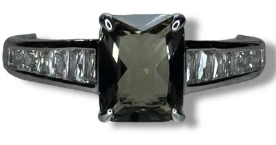 Anillo BP RBP8193 “Fate Has It Covered” LC Topacio Gris Ahumado Rodio Talla 9 Foto 1 de 4