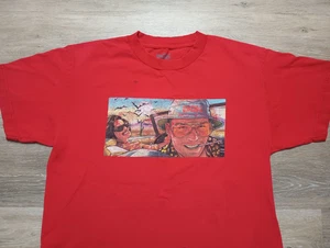 Fear and Loathing in Las Vegas T Shirt vtg Y2K 2000s red sz Med DGK brand Movie - Picture 1 of 10
