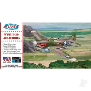 Atlantis Models 1:46 Bell P-39 Airacobra Plastic Model Aircraft Kit - Picture 1 of 5