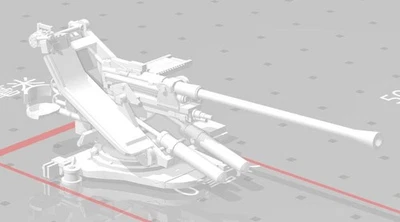 1/72 1/87 1/100 1/48 1/144 Segunda Guerra Mundial Alemán Flak37 Cañón Antiaéreo WG Foto 1 de 4