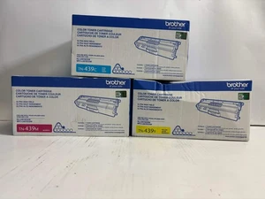 3 cartuchos de tóner cosméticos genuinos Brother HL-L9310CDW MFC-L9570CDW CMY TN-439 - Imagen 1 de 6