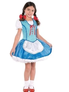 The Wizard of Oz Dorothy costume child Girls Sz Large 12-14 New Dress Socks Bows - Picture 1 of 5