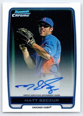 2012  Bowman Chrome  Prospects Autograph  Auto  Matt Szczur Card # BCA-MS - Image 1 of 2