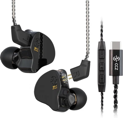 CCZ Melody USB C In-Ear-Monitor 1BA 1DD Auricolari Hifi, Auricolari In-Ear Legge - Immagine 1 di 4