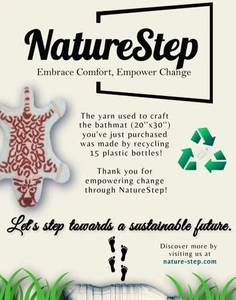 20"x30" Tiger Non Skid Bath Rug - NatureStep - Picture 1 of 4