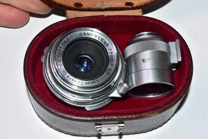 Canon Senenar 28mm f/3.5 Ultra-Wide-Angle Lens & View-finder in Case - Picture 1 of 6