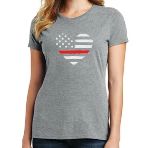 Thin Red Line T-Shirt Support Fire 02489 - Bild 1 von 40