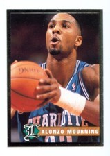 1993 Legends Magazine SILVER Insert Card #31 ALONZO MOURNIG Charlotte HORNETS