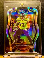 2022 🏈SELECT🔥PRIZM🔥DIE CUT🔥SILVER🔥REFRACTOR🔥ABRAHAM LUCAS🔥RC🔥SEAHAWKS