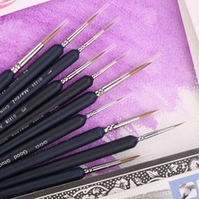 Pointed Paintings Brush Set Artist Miniature Paint Fine Detail Drawing Supplies