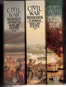 Civil War Trilogy "Fort Sumter To Perryville" By Shelby Foote 1986 1st Edition - Picture 1 of 7