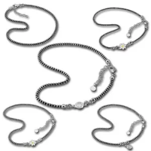 Silberdream Various Designs Anklets 27cm 925er Genuine Silver SDF2900KX - Picture 1 of 9