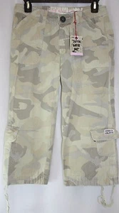 Womens Juniors David & Goliath Mt Fuj Camo Tan Capri Pants w/ Drawstring Bottom - Picture 1 of 3