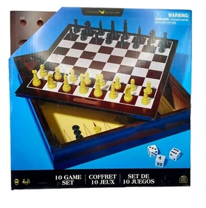 Cardinal Classics Dulux 10 Game Set Compendium Chess Draughts Backgammon BNIB - Picture 1 of 6