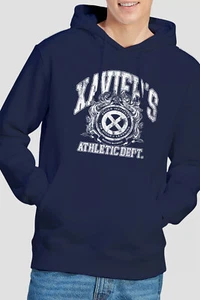 Sudadera con Capucha X-Men Professor Xaviers Athletic Dept Blanca Para Hombre S-2XL Azul Marino - Imagen 1 de 4