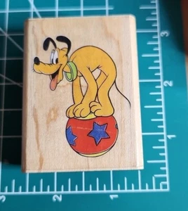 Rubber Stampede: Disney Rubber Stamp. " Circus Pluto " Great Cond! - Bild 1 von 6