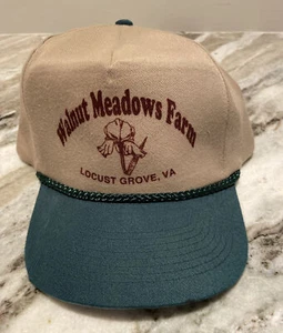VTG Cobra Caps Snapback Hat Walnut Meadows Farm Locust Grove Virginia Two Tone - Picture 1 of 9