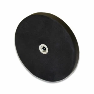 1X Rubber Coated Female Thread Pot Magnet 66mm x 8mm Anti Scratch Protection - Bild 1 von 3