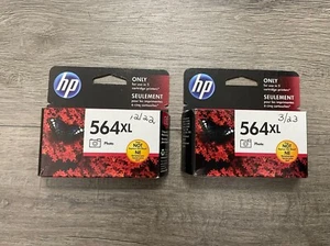 GENUINE HP 564XL Photo Black Ink 2-Pack for Photosmart 7510 7515 7520 7525 B8550 - Picture 1 of 2