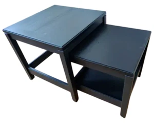 New IKEA HAVSTA Nesting Tables Set of 2 Black 405.655.63 - Picture 1 of 10