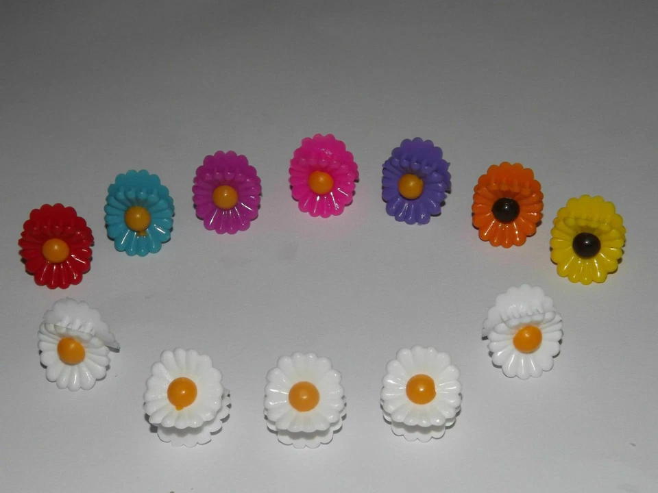 COLOURED MINI 1.5 cm HAIR CLAW CLAMPS~HAIR CLIPS~BULLDOG CLIPS X 12 - Image 1 of 1