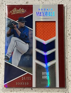 2020 Panini Absolute Rookie Materials Jersey Patch Bryan Abreu 34/99 Astros