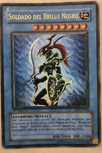 Carta YUGIOH del SOLDADO DEL BRILLO NEGRO 1° Edición SYE-SP024 - Imagen 1 de 2