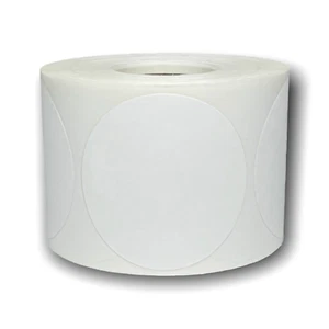 White Round Coded Coding Warehouse Inventory Labels | 500 Labels | Choose Size! - Picture 1 of 3