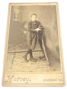 Foto antigua de finales de 1800 con tablero trasero de Clay Cooper por Harvey Photography 1695-N - Imagen 1 de 2