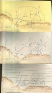 (3) Sheryl Lee Ralph Autographed Index Cards Popular Actress