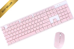 Wireless Keyboard & Mouse Combo 2.4GHz Ultra-Thin Silent for PC Laptop - Picture 1 of 12