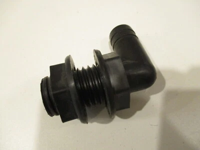 TH-90 T-H Marine Boat Thru Hull 90 Degree Black 3/4" Fitting - Image 1 of 2