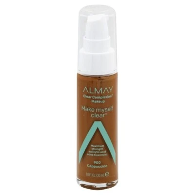 Almay Clear Complexion Make Up. Helps Heal and Prevents Breakouts CAPPUCCINO 900 - Image 1 of 4