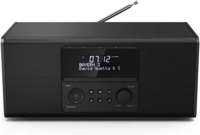 Hama DR1550CBT Digitalradio mit CD-PLAYER FM DAB DAB+ Bluetooth USB Schwarz - Bild 1 von 4