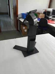 Hochwertiger neuwertiger Standfuß grau mit Gaslift VESA 100 + Schrauben - Bild 1 von 3