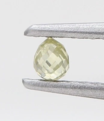 drop cut bead natural diamond loose briolette shape 0.12TCW 2.8x2.2MM HD VIDEO - Image 1 of 4