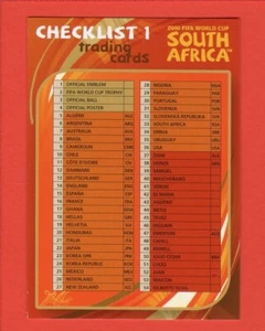 (U1) WC SOUTH AFRICA 2010 -Panini- Card PREMIUM n 197 - CHECKLIST 1 - Picture 1 of 3