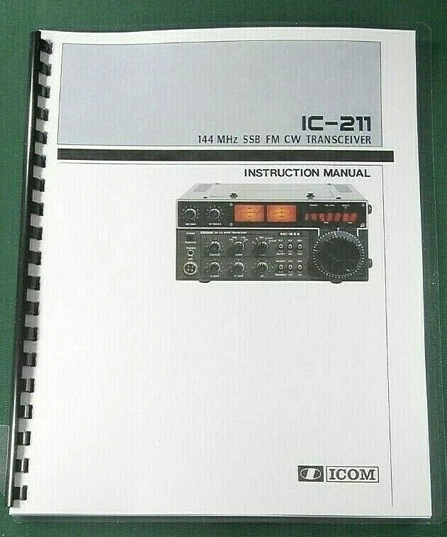 ICOM IC-211 Instruction Manual - Premium Card Stock Covers & 28 LB Paper! - Image 1 of 1