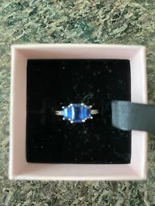 PANDORA Schmuck Damen-Ring blau-silber, 925 Sterling Silber, OVP, Gr. 58 - Bild 1 von 9